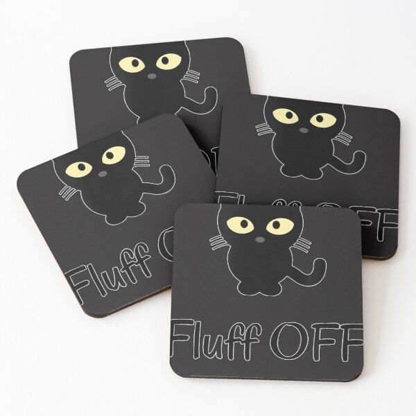 Item preview, Sarcastic Black Cat Fluff Off   Funny Purr Cat Lover Naughty  designed and sold by qzoypyyxd.