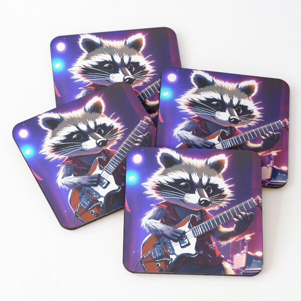 Item preview, Copy of Raccoon rock bassist designed and sold by Artbellachi.