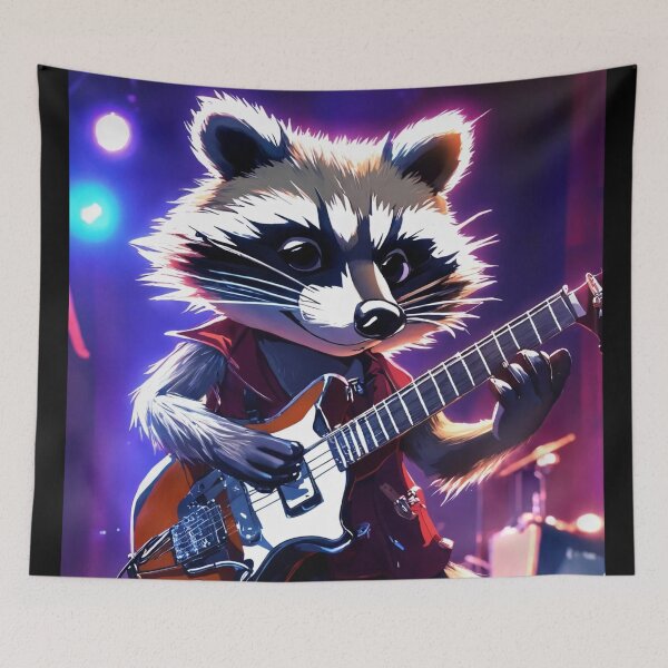 Item preview, Copy of Raccoon rock bassist designed and sold by Artbellachi.
