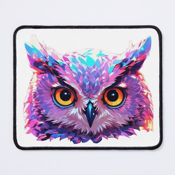 Item preview, Purple owl face  designed and sold by LevCreates.