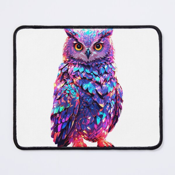 Item preview, Psychedelic purple owl designed and sold by LevCreates.