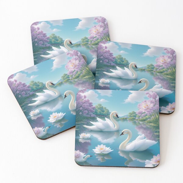 Item preview, The swan with blue lake. designed and sold by PatDoArt.