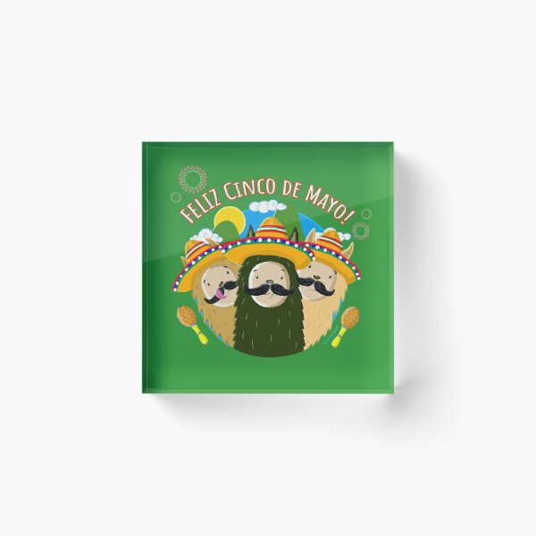 Item preview, Feliz Cinco De Mayo Llama Maracas Alpaca Party designed and sold by brodyquixote.