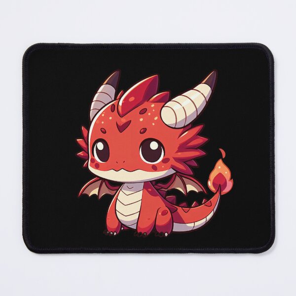 Item preview, Cute kawaii red dragon designed and sold by ArtandSmile.