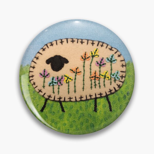 Item preview, Floral Sheep designed and sold by LaLaTextiles.