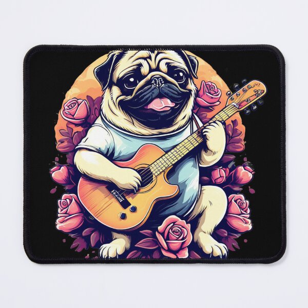 Item preview, Pawsonic Serenade: Pug Strumming designed and sold by studiobrazuka.