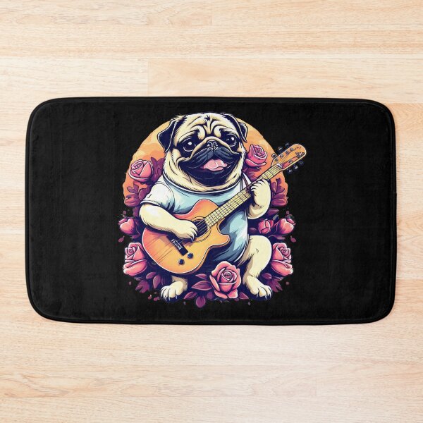 Item preview, Pawsonic Serenade: Pug Strumming designed and sold by studiobrazuka.