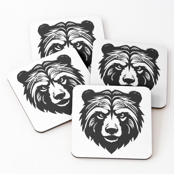 Item preview, Black and White Tattoo Bear designed and sold by Grypis.