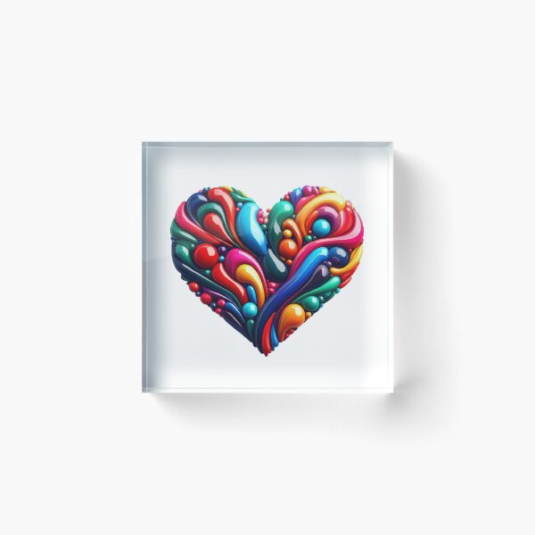 Item preview, Colorful Heart  designed and sold by LoveDesignMania.