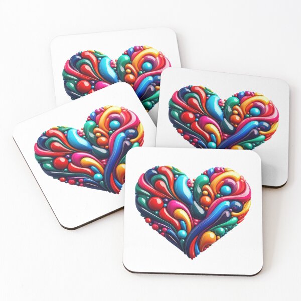Item preview, Colorful Heart  designed and sold by LoveDesignMania.