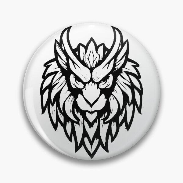 Item preview, Black and White Tattoo Gryphon | Griffin | Grypis designed and sold by Grypis.