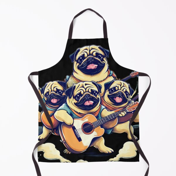 Item preview, Pugs Strumming designed and sold by studiobrazuka.