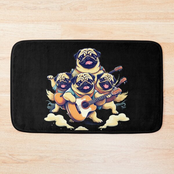 Item preview, Pugs Strumming designed and sold by studiobrazuka.