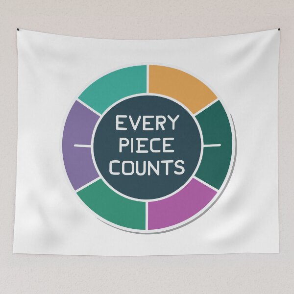 Item preview, Every Piece Counts - CPA Financial Pie Chart Design designed and sold by NiftyWrx.