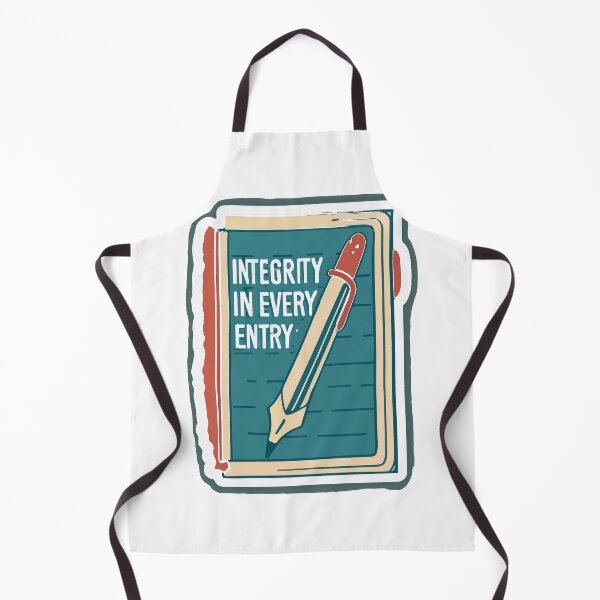 Item preview, Vintage CPA Integrity Ledger & Fountain Pen Design designed and sold by NiftyWrx.