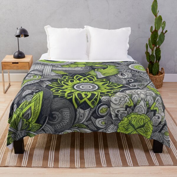 Item preview, Green and Gray Detailed Zentangle Design designed and sold by Blessinger77.
