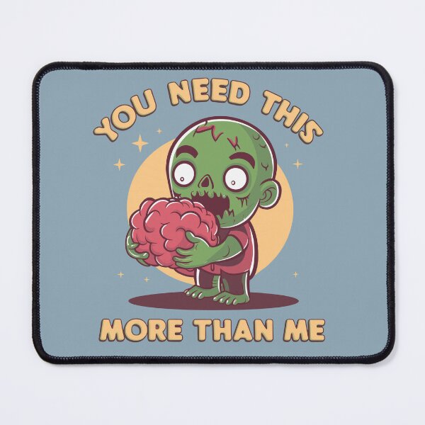 Item preview, Zombie Brain Offer - Humorous Undead Illustration designed and sold by BubbleCrumbs.