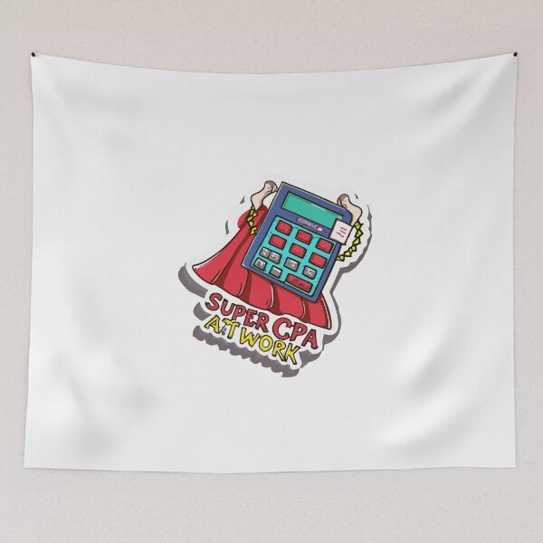 Item preview, Super CPA Superhero Calculator designed and sold by NiftyWrx.