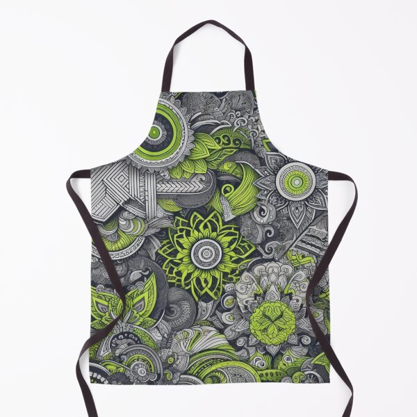 Item preview, Green and Gray Detailed Zentangle Design designed and sold by Blessinger77.
