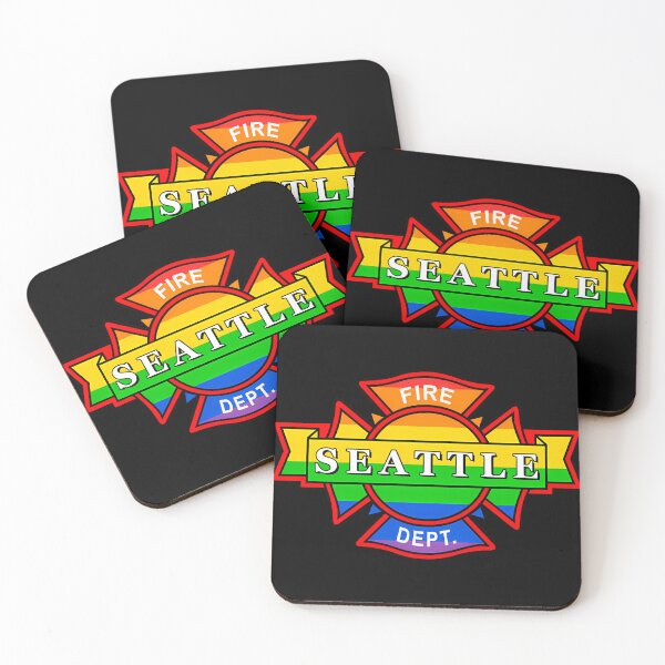 Item preview, Seattle Fire Rainbow (Large Logo) designed and sold by BertrandJacquet.