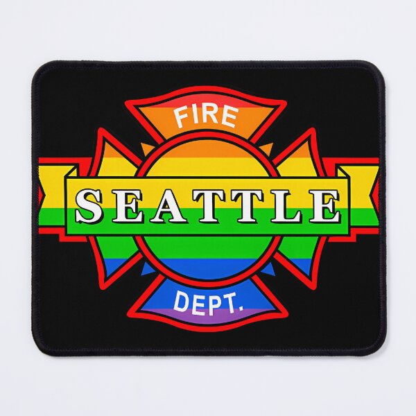 Item preview, Seattle Fire Rainbow (Large Logo) designed and sold by BertrandJacquet.
