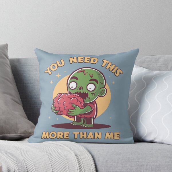 Item preview, Zombie Brain Offer - Humorous Undead Illustration designed and sold by BubbleCrumbs.