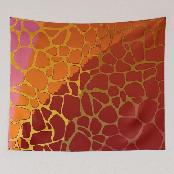 Item preview, Golden orange animal print  designed and sold by Roxburylane.