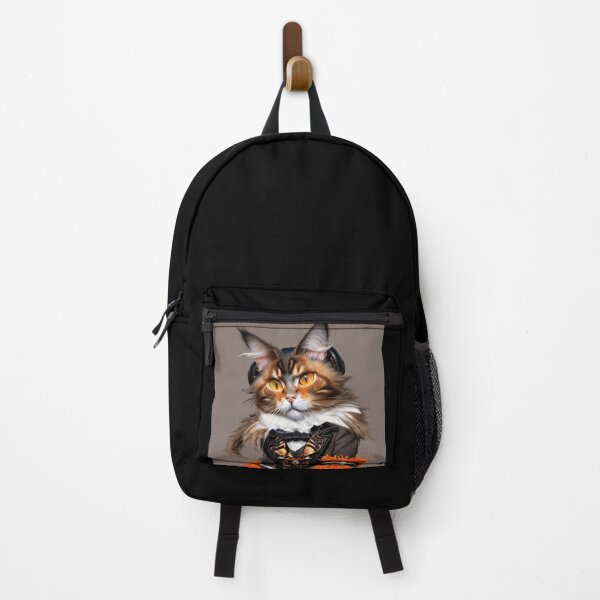 Item preview, Maine coon cat steampunk portrait designed and sold by Astralia.