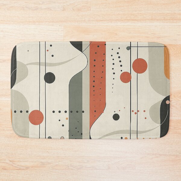 Item preview, Sophisticated Seamless Pattern Design for Table Runners: Interconnecting Lines & Polka Dots designed and sold by PaintbrushPlace.