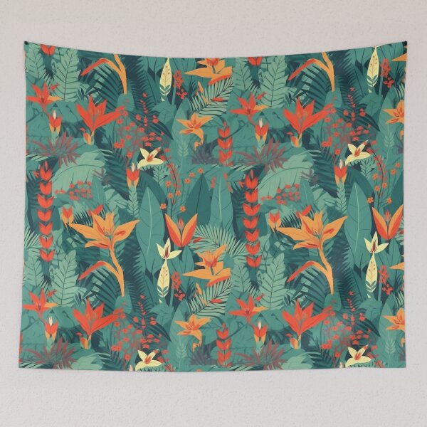 Item preview, Lively Botanical Garden Pattern Design designed and sold by mondmakes.
