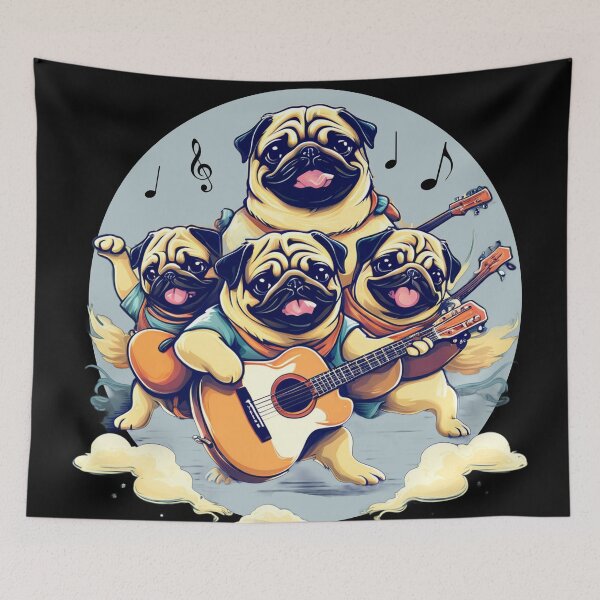 Item preview, Pugs Serenade designed and sold by studiobrazuka.