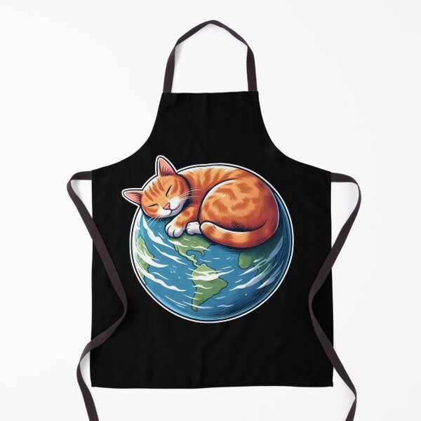 Item preview, Cat Sleeping on Planet Earth designed and sold by stickyfoot.