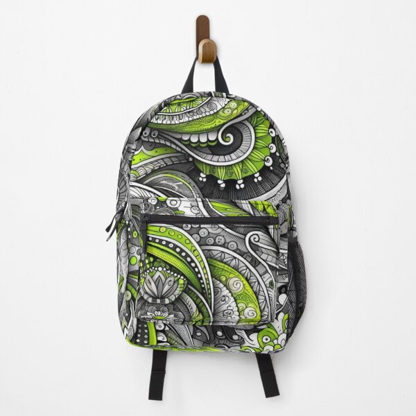 Item preview, Green and Gray Detailed Zentangle Style Design designed and sold by Blessinger77.
