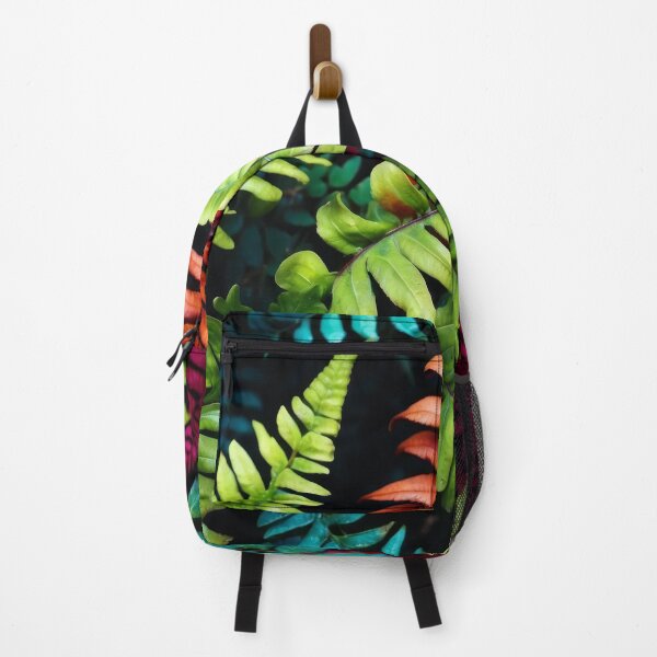 Item preview, Beautiful vibrant nature inspired fern leaves in green, orange, teal and fuchsia designed and sold by PrettyPinkSkies.