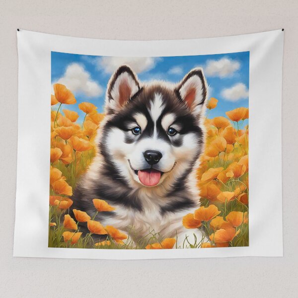 Item preview, California Poppy Malamute Puppy designed and sold by Fredster1966.