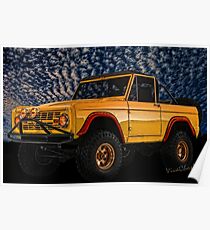 Yellow Dog Bronco Crisp Christmas Morning Romp Poster