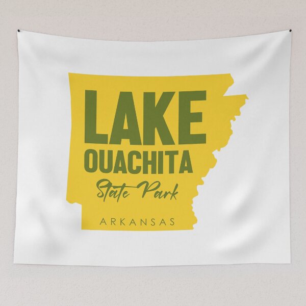 Item preview, Lake Ouachita State Park Arkansas Map designed and sold by bivenart.