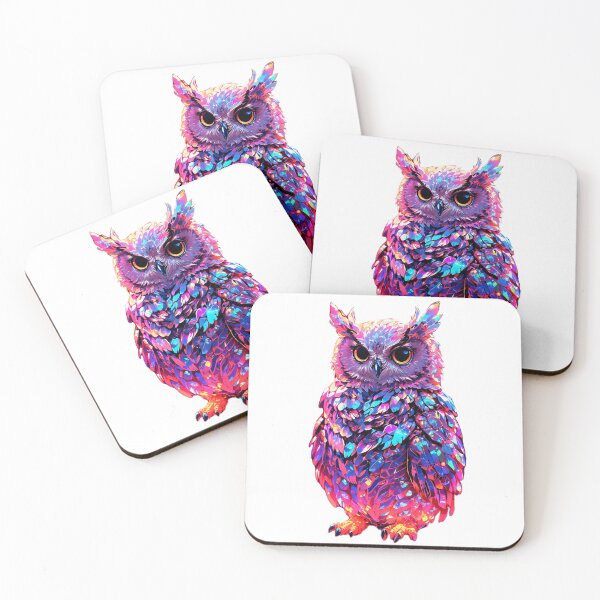 Item preview, Beautiful colorful owl designed and sold by LevCreates.