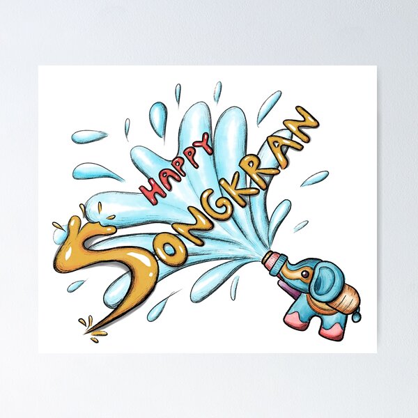 Item preview, Happy Songkran designed and sold by Ketsara Samphao.