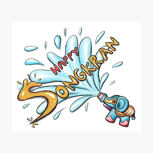 Item preview, Happy Songkran designed and sold by Ketsara Samphao.
