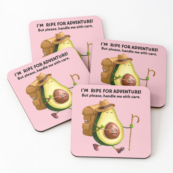 Item preview, The Adventurous Avocado, Trekking 'Cado - A Quest for Guacamole Greatness, I'm ripe for adventure! But please, handle me with care. Special designed and sold by FEBRICAST.