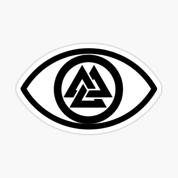 Item preview, valknut eye designed and sold by capitalismsucks.