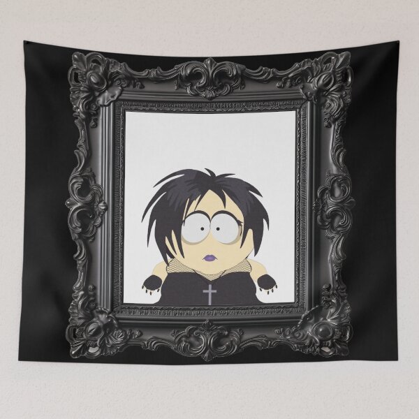 Item preview, Goth Kid Henrietta Biggle Wooden Frame  designed and sold by DesertShowroom.