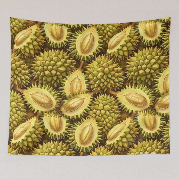Item preview, Spiky Durian Fruit Pattern designed and sold by CoolCrazyQuirky.