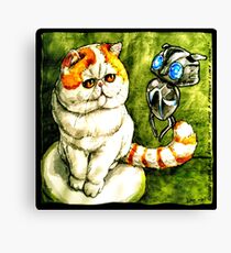 Funny babe And Echo Art Vector Canvas Print