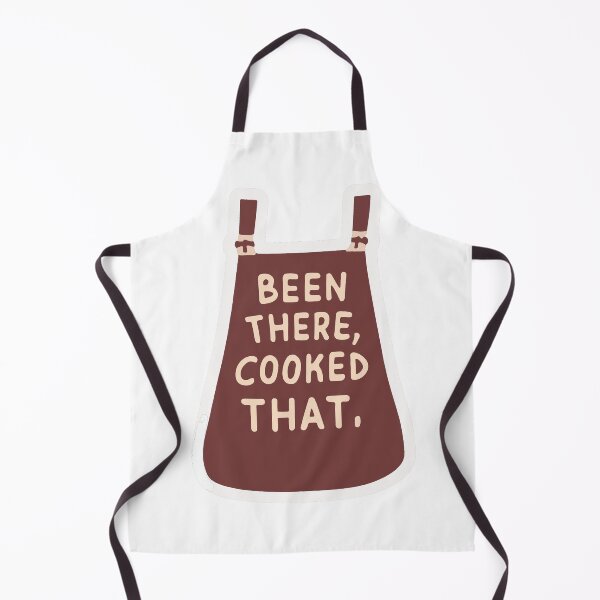 Item preview, Been There Cooked That - Retro Chef Apron Design designed and sold by NiftyWrx.