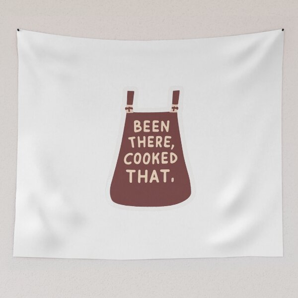 Item preview, Been There Cooked That - Retro Chef Apron Design designed and sold by NiftyWrx.