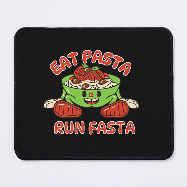 Item preview, Eat Pasta, Run Fasta Funny Food Lover Kawaii Typography Quote designed and sold by thedazzlingmonk.