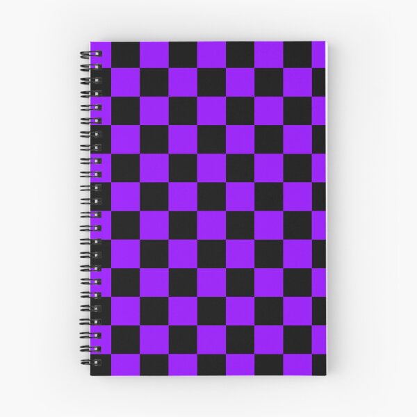 Item preview, Checkered - Black and Violet designed and sold by JustPatterns2.