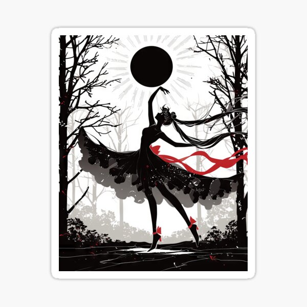 Vista previa del artículo con la obra «Bailarina del eclipse», diseñado y vendido por QueenShadowrama.